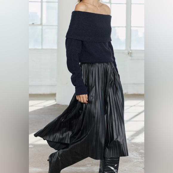 Pleated Midi Skirt ZW collection - Brand new - Picture 3 of 4